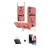 MARSİLYAN™- Galaxy S21 FE Kılıf Vadi Form Prime - Siyah 3D Antistatik Mat Seramik Nano Ekran Koruyucu + Kamera Lens Koruma Cam - SF