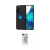 MARSİLYAN™- Galaxy S21 Plus Kılıf Yankı Form Prime - Siyah Hayalet Edge Cam Ekran Koruyucu