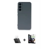 MARSİLYAN™- Galaxy S22 Plus Kılıf Ahenk Serisi - Şeffaf Temperli Cam Ekran Koruyucu + Kamera Lens Koruma Cam - SF