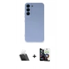 MARSİLYAN™- Galaxy S22 Plus Kılıf Ahenk Serisi - Şeffaf Temperli Cam Ekran Koruyucu + Kamera Lens Koruma Cam - SF
