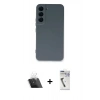 MARSİLYAN™- Galaxy S22 Plus Kılıf Ahenk Serisi - Şeffaf Uv Polymer Nano Ekran Koruyucu + Şeffaf Kamera Lens Koruma Cam