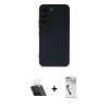MARSİLYAN™- Galaxy S22 Plus Kılıf Ahenk Serisi - Şeffaf Uv Polymer Nano Ekran Koruyucu + Şeffaf Kamera Lens Koruma Cam