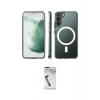 MARSİLYAN™- Galaxy S22 Plus Kılıf Ahenk Yansıma Prime - Şeffaf Uv Polymer Nano Ekran Koruyucu