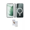 MARSİLYAN™- Galaxy S22 Plus Kılıf Ahenk Yansıma Prime - Siyah Seramik Nano Ekran Koruyucu
