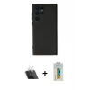 MARSİLYAN™- Galaxy S22 Ultra Kılıf Ahenk Serisi - Şeffaf Polymer Nano Ekran Koruyucu + Kamera Lens Koruma Cam - SF