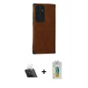 MARSİLYAN™- Galaxy S22 Ultra Kılıf Doruk Asil Koleksiyonu - Şeffaf Polymer Nano Ekran Koruyucu + Kamera Lens Koruma Cam - SF