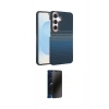 MARSİLYAN™- Galaxy S23 FE Kılıf Doruk Serisi - Siyah 3D Antistatik Hayalet Cam Ekran Koruyucu