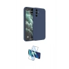 MARSİLYAN™- Galaxy S23 FE Kılıf Kozmos Yansıma Özel Seri - Siyah 3D Antistatik Cam Ekran Koruyucu