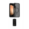 MARSİLYAN™- Galaxy S23 FE Kılıf Siluet Minimal Prime - Siyah 6D Antistatik Mat Seramik Hayalet Nano Ekran Koruyucu