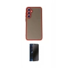 MARSİLYAN™- Galaxy S23 Kılıf Ahenk Çizgi Serisi - Siyah 3D Antistatik Hayalet Cam Ekran Koruyucu
