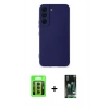 MARSİLYAN™- Galaxy S23 Kılıf Ahenk Serisi - Şeffaf 360 Full Body Arka Koruyucu + Raze Metal Kamera Lens - MR