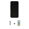 MARSİLYAN™- Galaxy S23 Kılıf Ahenk Serisi - Şeffaf Polymer Nano Ekran Koruyucu + Metal Kamera Lens - KI