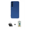 MARSİLYAN™- Galaxy S23 Kılıf Ahenk Serisi - Şeffaf Polymer Nano Ekran Koruyucu + Kamera Lens Koruma Cam - SF