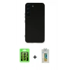 MARSİLYAN™- Galaxy S23 Kılıf Ahenk Serisi - Şeffaf Polymer Nano Ekran Koruyucu + Raze Metal Kamera Lens - SH