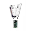 MARSİLYAN™- Galaxy S23 Kılıf Atlas Doku Koleksiyonu - Şeffaf 360 Full Body Arka Koruyucu