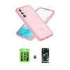 MARSİLYAN™- Galaxy S23 Kılıf Nova Asil Prime - Şeffaf 360 Full Body Arka Koruyucu + Raze Metal Kamera Lens - SI