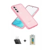 MARSİLYAN™- Galaxy S23 Kılıf Nova Asil Prime - Şeffaf Polymer Nano Ekran Koruyucu + Kamera Lens Koruma Cam - SF