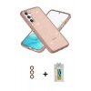 MARSİLYAN™- Galaxy S23 Kılıf Nova Asil Prime - Şeffaf Polymer Nano Ekran Koruyucu + Metal Kamera Lens - KI