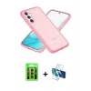 MARSİLYAN™- Galaxy S23 Kılıf Nova Asil Prime - Siyah 3D Antistatik Seramik Nano Ekran Koruyucu + Raze Metal Kamera Lens - MR