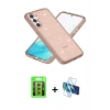 MARSİLYAN™- Galaxy S23 Kılıf Nova Asil Prime - Siyah 3D Antistatik Seramik Nano Ekran Koruyucu + Raze Metal Kamera Lens - SI