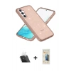 MARSİLYAN™- Galaxy S23 Kılıf Nova Asil Prime - Siyah 6D Mat Seramik Hayalet Nano Ekran Koruyucu + Kamera Lens Koruma Cam - SF