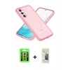 MARSİLYAN™- Galaxy S23 Kılıf Nova Asil Prime - Siyah 6D Mat Seramik Hayalet Nano Ekran Koruyucu + Raze Metal Kamera Lens - SI