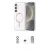 MARSİLYAN™- Galaxy S23 Kılıf Nova Işık Özel Seri - Siyah Joko Magic 5D Cam + Metal Kamera Lens - KI