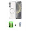 MARSİLYAN™- Galaxy S23 Kılıf Nova Işık Özel Seri - Siyah Joko Magic 5D Cam + Raze Metal Kamera Lens - SI
