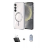 MARSİLYAN™- Galaxy S23 Kılıf Nova Işık Özel Seri - Siyah Joko Magic 5D Cam + Şeffaf Kamera Lens Koruma Cam