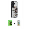 MARSİLYAN™- Galaxy S23 Kılıf Odak Klasik Serisi - Şeffaf Polymer Nano Ekran Koruyucu + Raze Metal Kamera Lens - MR