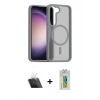 MARSİLYAN™- Galaxy S23 Kılıf Siluet Minimal Prime - Şeffaf Polymer Nano Ekran Koruyucu + Kamera Lens Koruma Cam - SF
