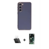 MARSİLYAN™- Galaxy S23 Kılıf Yankı Serisi - Şeffaf 360 Full Body Arka Koruyucu + Kamera Lens Koruma Cam - SF