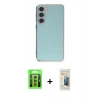 MARSİLYAN™- Galaxy S23 Kılıf Yankı Serisi - Siyah 6D Mat Seramik Hayalet Nano Ekran Koruyucu + Raze Metal Kamera Lens - SI