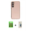 MARSİLYAN™- Galaxy S23 Kılıf Yankı Serisi - Siyah 6D Mat Seramik Hayalet Nano Ekran Koruyucu + Raze Metal Kamera Lens - SI