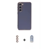 MARSİLYAN™- Galaxy S23 Kılıf Yankı Serisi - Siyah Joko Magic 5D Cam + Metal Kamera Lens - KI