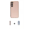 MARSİLYAN™- Galaxy S23 Kılıf Yankı Serisi - Siyah Joko Magic 5D Cam + Metal Kamera Lens - KI