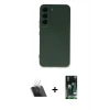 MARSİLYAN™- Galaxy S23 Plus Kılıf Ahenk Serisi - Şeffaf 360 Full Body Arka Koruyucu + Kamera Lens Koruma Cam - SF