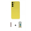 MARSİLYAN™- Galaxy S23 Plus Kılıf Ahenk Serisi - Şeffaf Polymer Nano Ekran Koruyucu + Metal Kamera Lens - KI