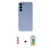MARSİLYAN™- Galaxy S23 Plus Kılıf Ahenk Serisi - Şeffaf Polymer Nano Ekran Koruyucu + Metal Kamera Lens - KI