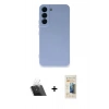 MARSİLYAN™- Galaxy S23 Plus Kılıf Ahenk Serisi - Siyah 6D Mat Seramik Hayalet Nano Ekran Koruyucu + Kamera Lens Koruma Cam - SF