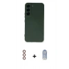 MARSİLYAN™- Galaxy S23 Plus Kılıf Ahenk Serisi - Siyah Joko Magic 5D Cam + Metal Kamera Lens - KI