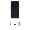 MARSİLYAN™- Galaxy S23 Plus Kılıf Ahenk Serisi - Siyah Joko Magic 5D Cam + Metal Kamera Lens - KI