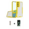 MARSİLYAN™- Galaxy S23 Plus Kılıf Atlas Asil Serisi - Şeffaf 360 Full Body Arka Koruyucu + Metal Kamera Lens - KI