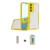 MARSİLYAN™- Galaxy S23 Plus Kılıf Atlas Asil Serisi - Şeffaf Polymer Nano Ekran Koruyucu + Metal Kamera Lens - KI