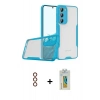 MARSİLYAN™- Galaxy S23 Plus Kılıf Atlas Asil Serisi - Şeffaf Polymer Nano Ekran Koruyucu + Metal Kamera Lens - KI