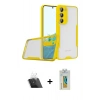 MARSİLYAN™- Galaxy S23 Plus Kılıf Atlas Asil Serisi - Şeffaf Polymer Nano Ekran Koruyucu + Kamera Lens Koruma Cam - SF