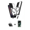 MARSİLYAN™- Galaxy S23 Plus Kılıf Atlas Doku Koleksiyonu - Şeffaf 360 Full Body Arka Koruyucu + Kamera Lens Koruma Cam - SF