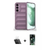 MARSİLYAN™- Galaxy S23 Plus Kılıf Atlas Koleksiyonu - Şeffaf 360 Full Body Arka Koruyucu + Kamera Lens Koruma Cam - SF