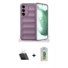 MARSİLYAN™- Galaxy S23 Plus Kılıf Atlas Koleksiyonu - Şeffaf Polymer Nano Ekran Koruyucu + Kamera Lens Koruma Cam - SF