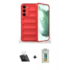 MARSİLYAN™- Galaxy S23 Plus Kılıf Atlas Koleksiyonu - Şeffaf Polymer Nano Ekran Koruyucu + Kamera Lens Koruma Cam - SF